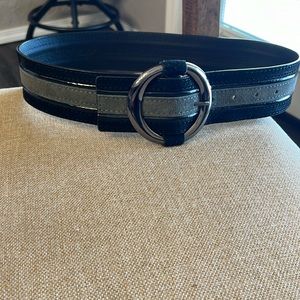 Whit House Black Market Black and Gray Belt size Small